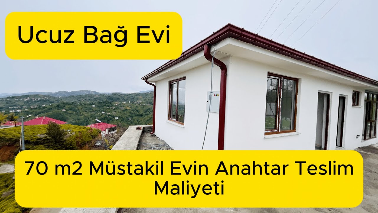 70 m2 M&uuml;stakil Evin Anahtar Teslim Maliyeti 2025 - Yapımı Kolay Ucuz Bağ Evi