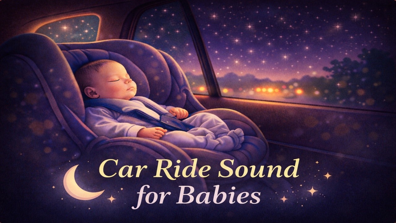 Night Car Ride for Baby Sleep — Gentle Moving Sound (2 Hours)