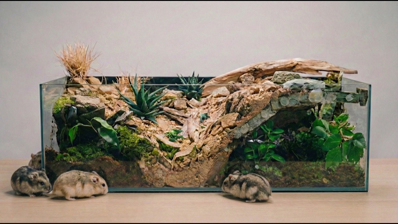 I Built My Hamster a Desert with a Secret Garden!