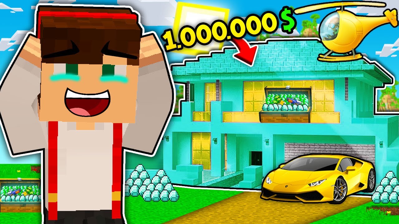 KUPIŁEM NAJDROŻSZY DOM $$$ 🤑 W MINECRAFT?! GPLAY & LAKI