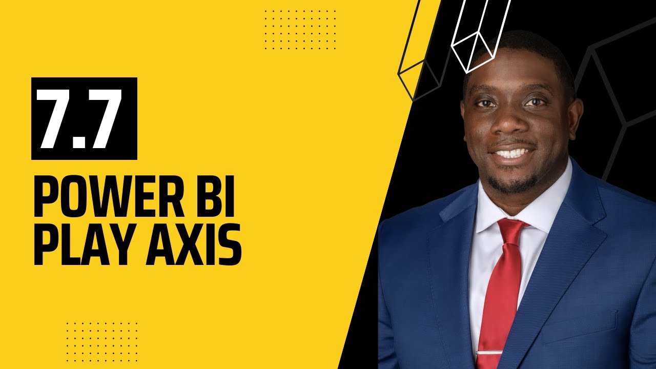 7.7 How to create Play Axis Slicer in Power BI | Power BI Tutorial for Beginners | By Carl Huff