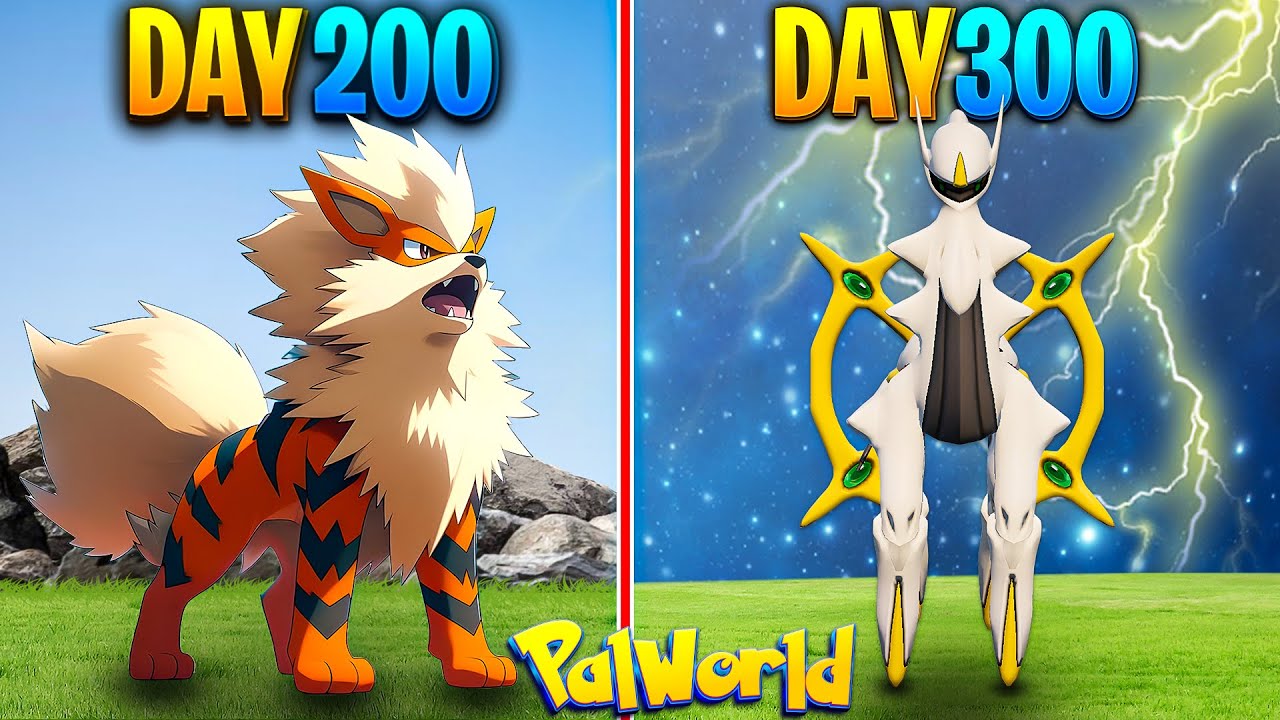 I Survived Palworld Pokemon Series For 300 Days || New Pokemon Game 2024