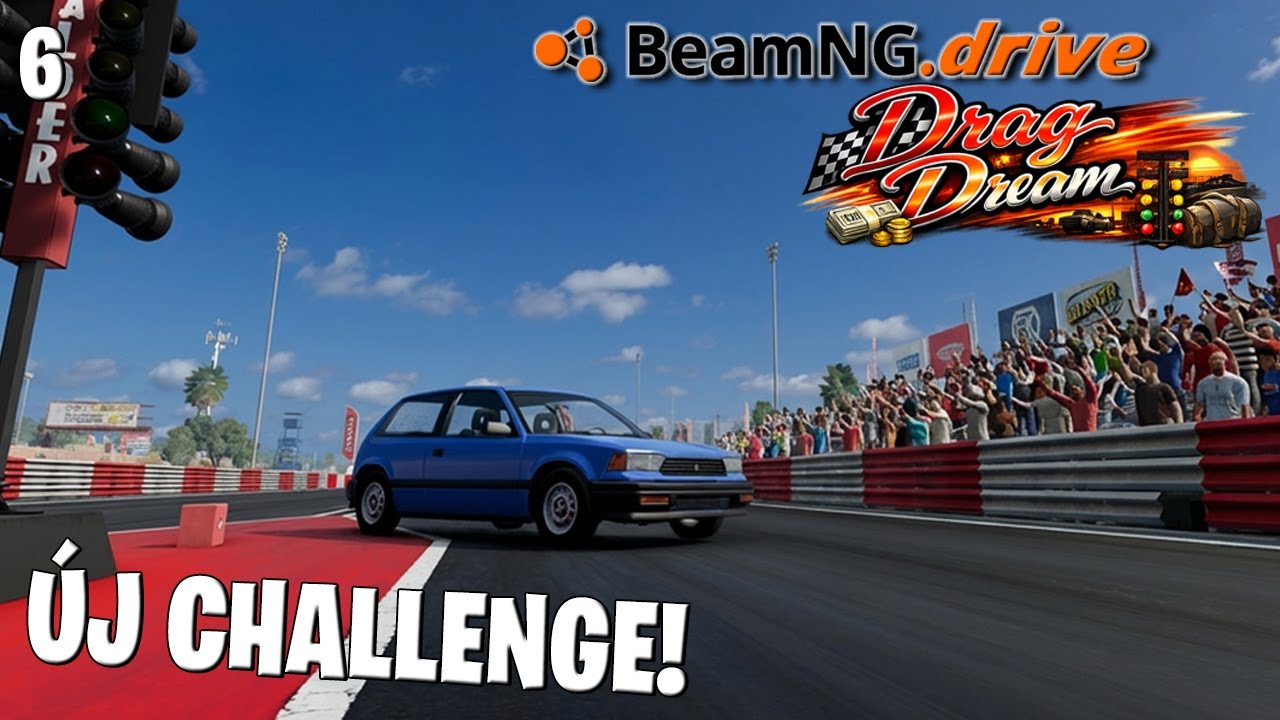 BeamNG.drive RLS Career LIVE #6 - Drag Dream CHALLENGE #1 (v0.38.3)