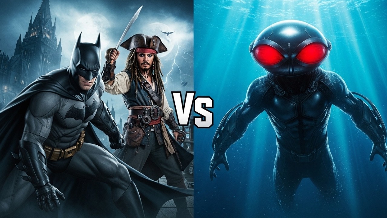 Batman and Jack Sparrow Discuss 'CONTINGENCY PLAN FOR BLACK MANTA'