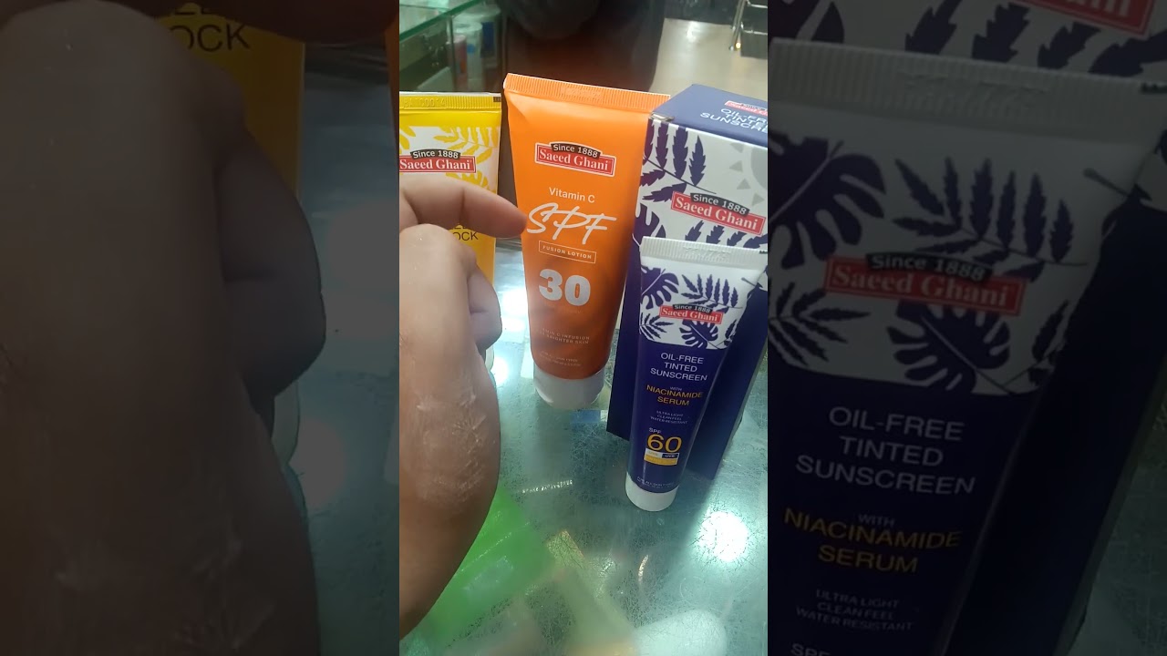 Saeed ghani all sunblock review.saeed ghani all sunblock price.#numan