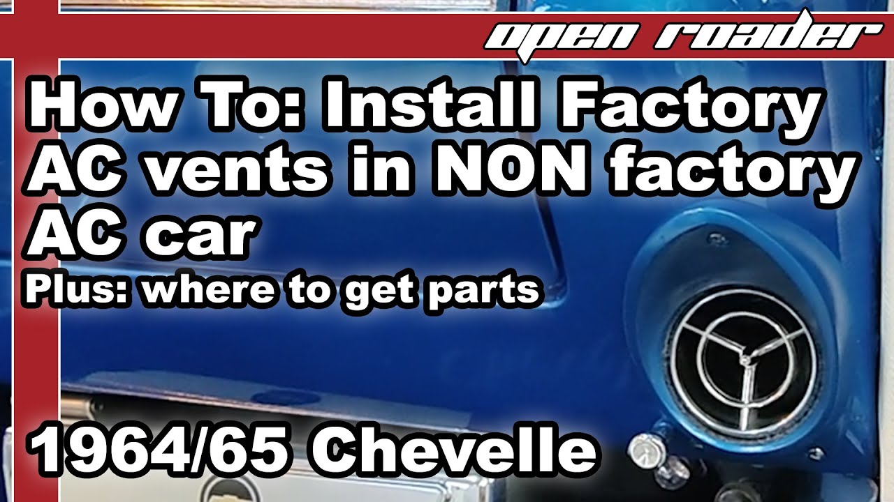pt2 1964 Chevelle Air Conditioning Install | Building & Painting vents, ducts & diverter doors 4k