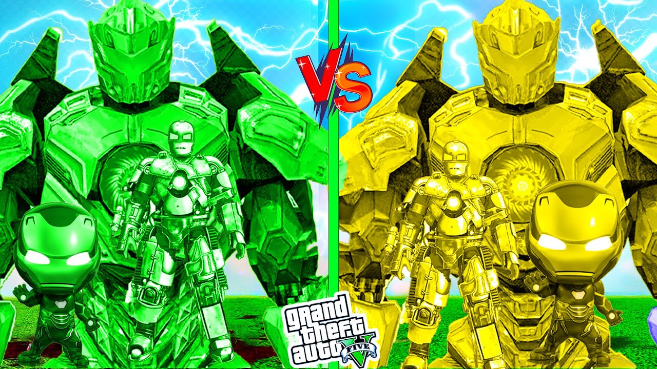 FRANKLIN UPGRADING POOR GREEN & GOLDEN IRONMAN FAMILY TO RICH GIANT GREEN & GOLDEN IRONMAN FAMILY