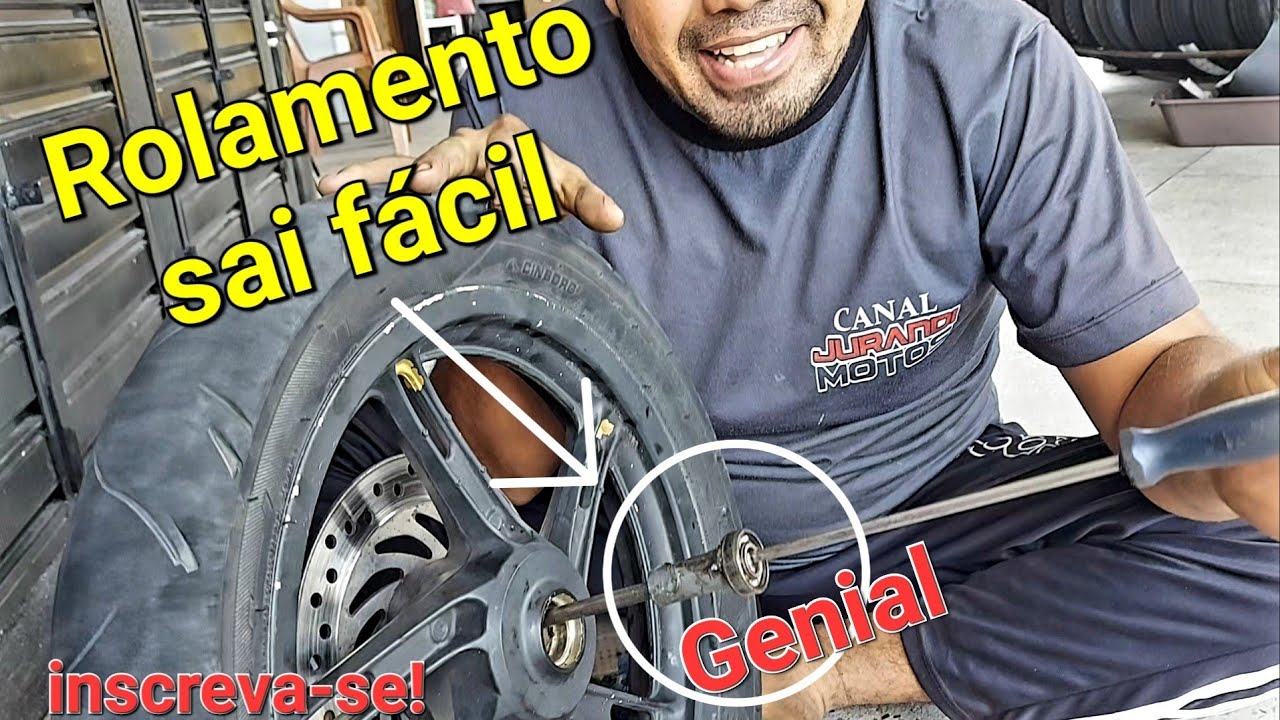 IDEIA GENIAL PARA TIRAR ROLAMENTO SEM PRECISAR DE CHAVE ESPECIAL