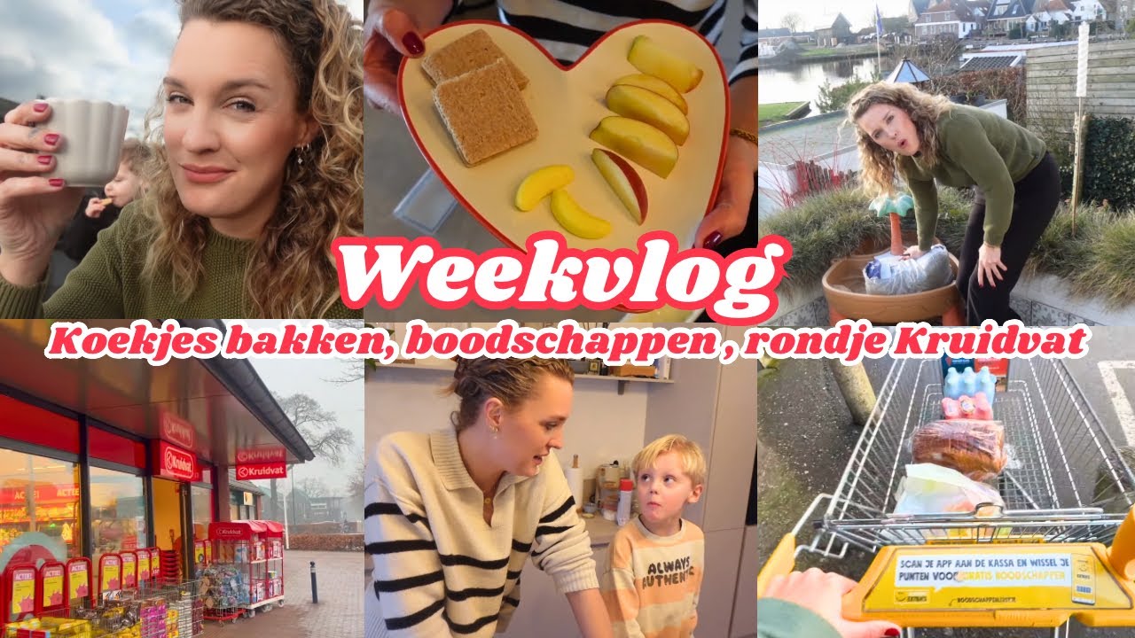 KOEKJES BAKKEN, OPERATIE SPANNING, WEEKBOODSCHAPPEN, RONDJE KRUIDVAT | Weekvlog | Zeg maar Fem