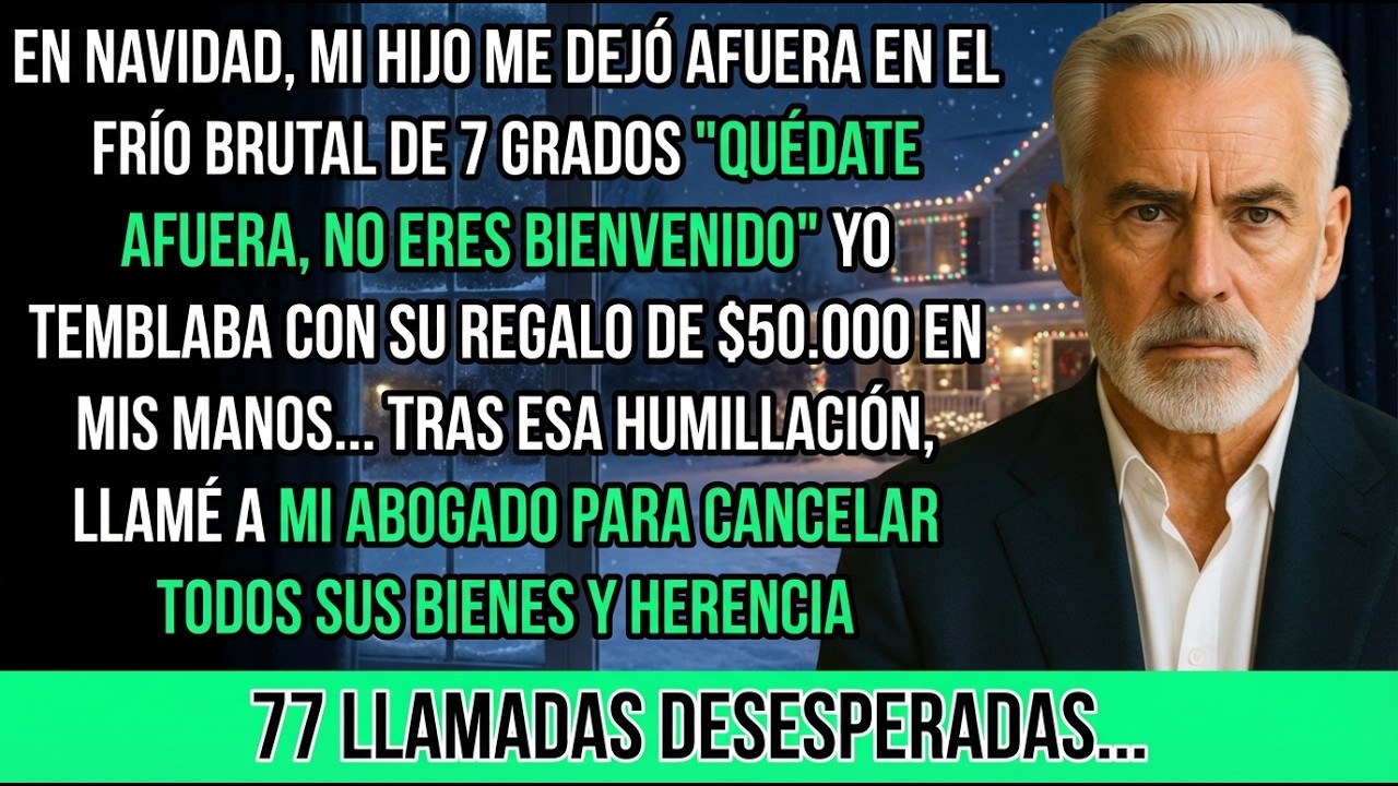 En Navidad, Mi Hijo Me Dejó Afuera En El Frío Quédate Afuera, No Eres Invitado Pero Yo