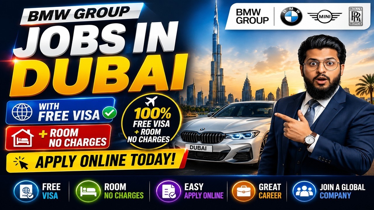 BMW Group Jobs In Dubai With Free Visa | Abu Dhabi Motors Hiring Staff Now 2026