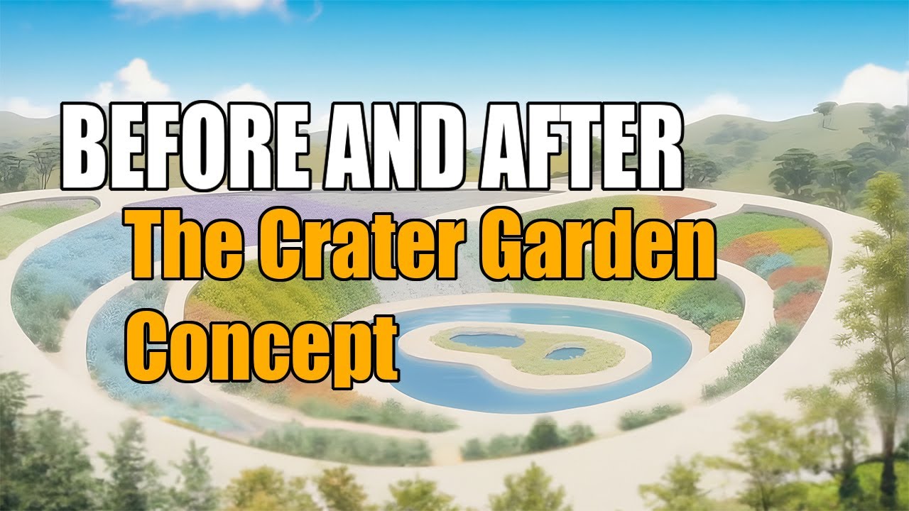 The crater garden. Sepp holzer concept in water retention landscapes