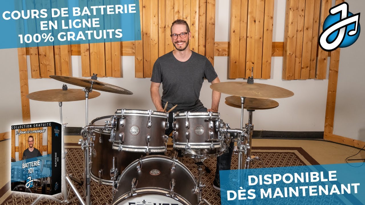 COURS DE BATTERIE «BATTERIE 101» - Initiation à la batterie 100% en ligne