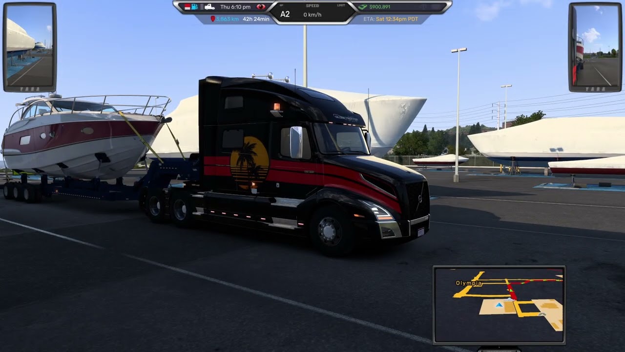 American Truck Simulator Career Mode Ep 128 No Commentary Gameplay – From Broke to Trucking Boss! 🚚💨