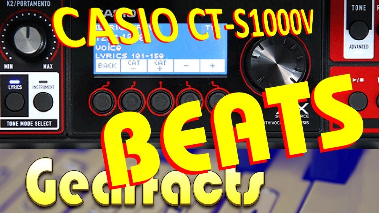 Beats and accompaniments! Casio CT-S1000v