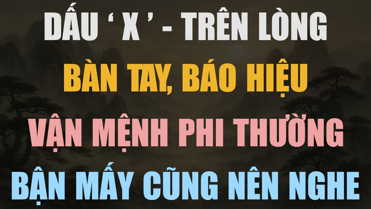 NẾU BẠN CÓ ĐƯỜNG CHỈ X TRÊN LÒNG BÀN TAY – QUÁN THẾ ÂM BỒ TÁT TIẾT LỘ VẬN MỆNH PHI THƯỜNG!