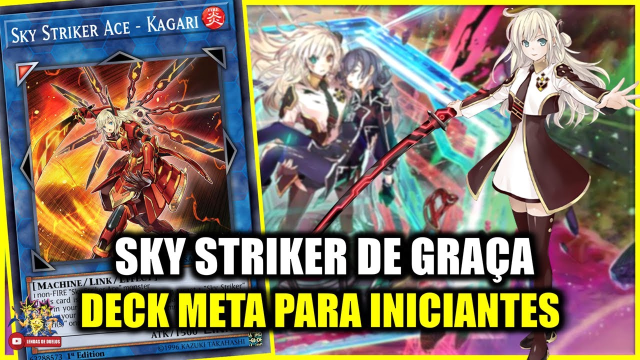 DECK PARA INICIANTES: COMO JOGAR DE SKY STRIKER META F2P NO YUGIOH DUEL LINKS