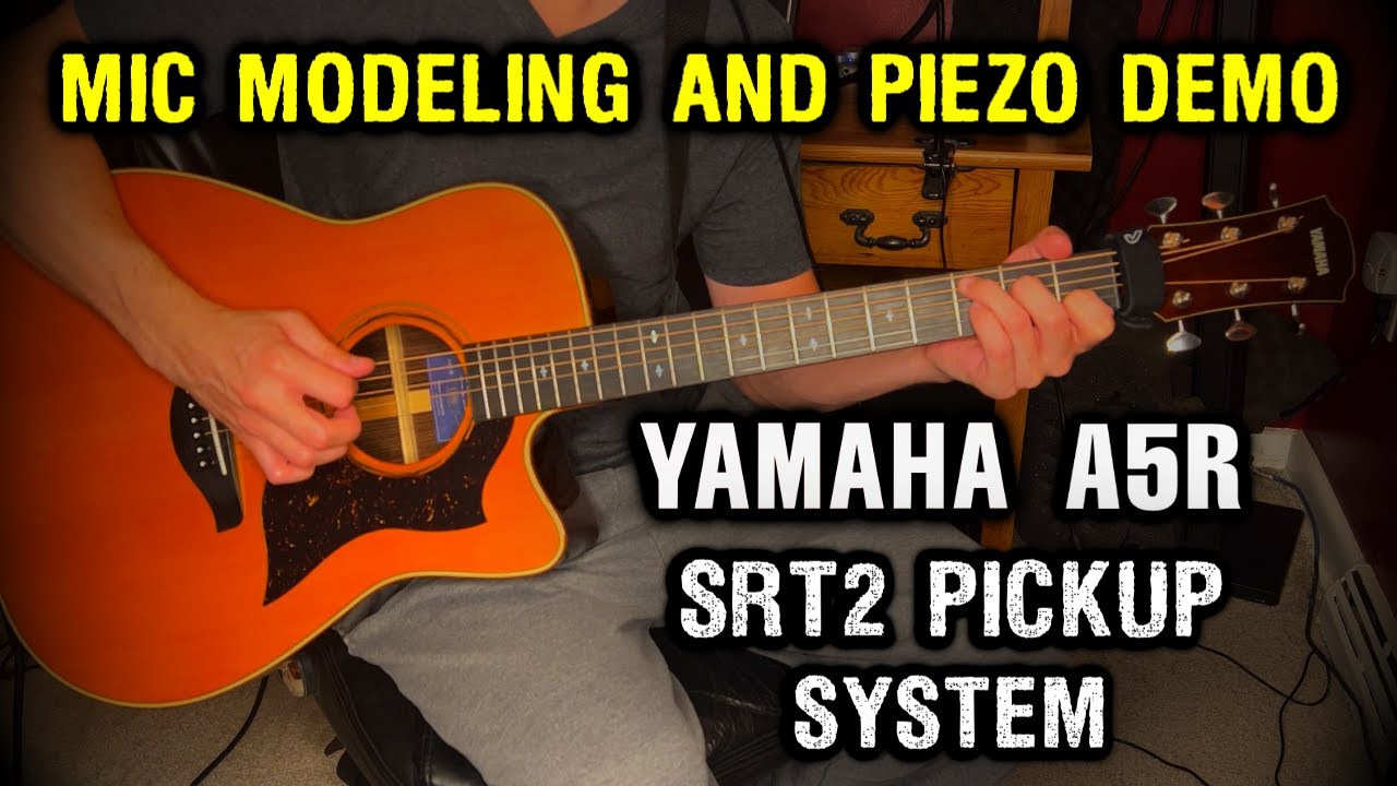 Yamaha SRT2 Pickup Demo - Mic Simulation vs. Piezo Tones on Acoustic-Electric Guitar