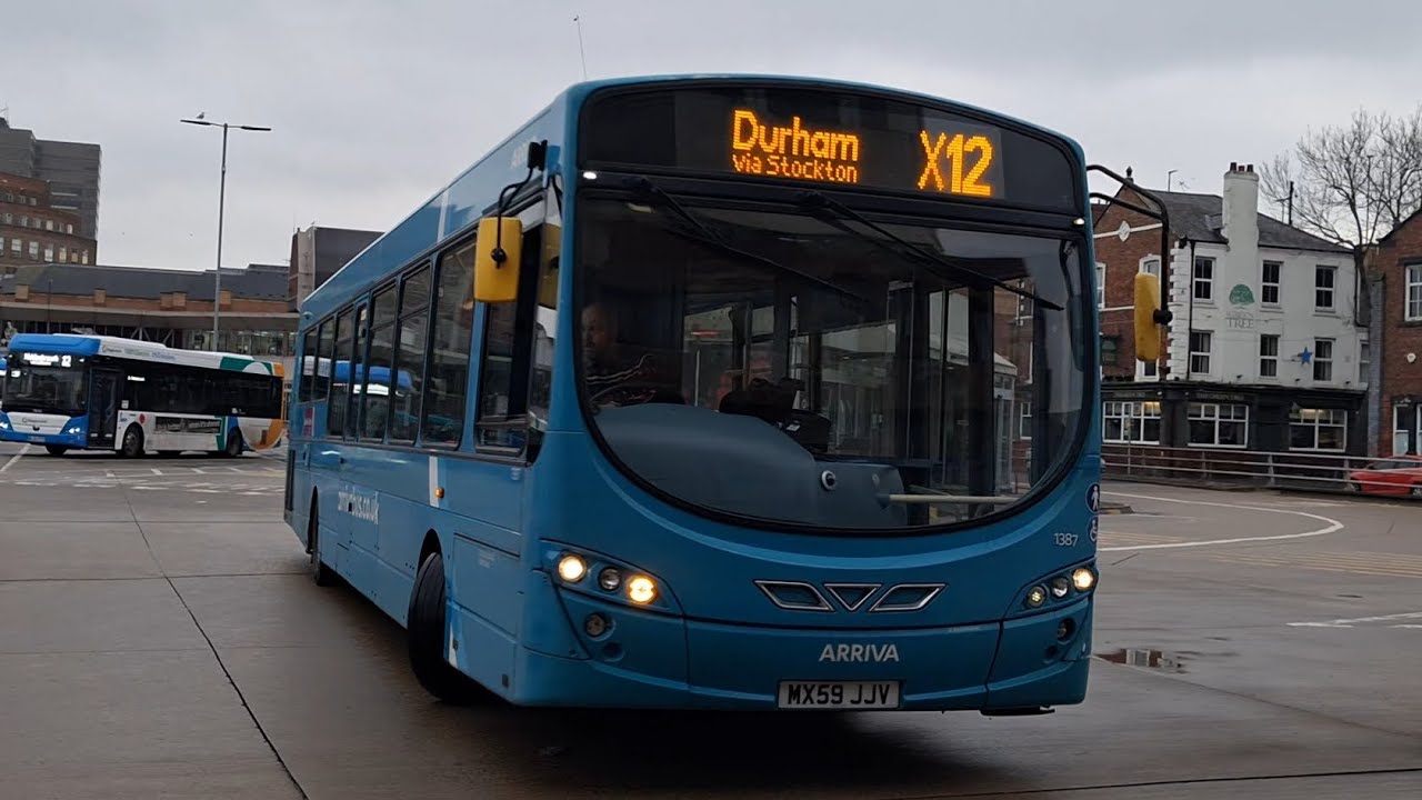 Hellfire: Arriva North East 1387/MX59 JJV VDL SB200 Wright Pulsar 2