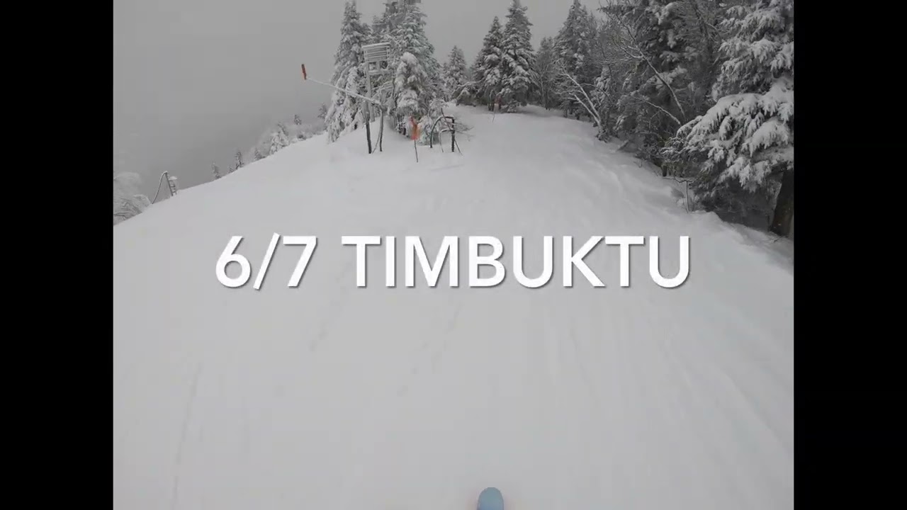 Jay Peak — Early Season Turns (7 Runs Uncut POV)