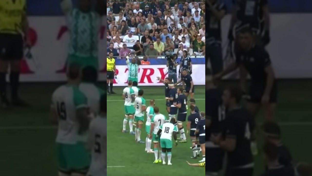 Great movement from #southafrica front lifter v #scotland at #rwc2023. #rugby #lineout #shorts
