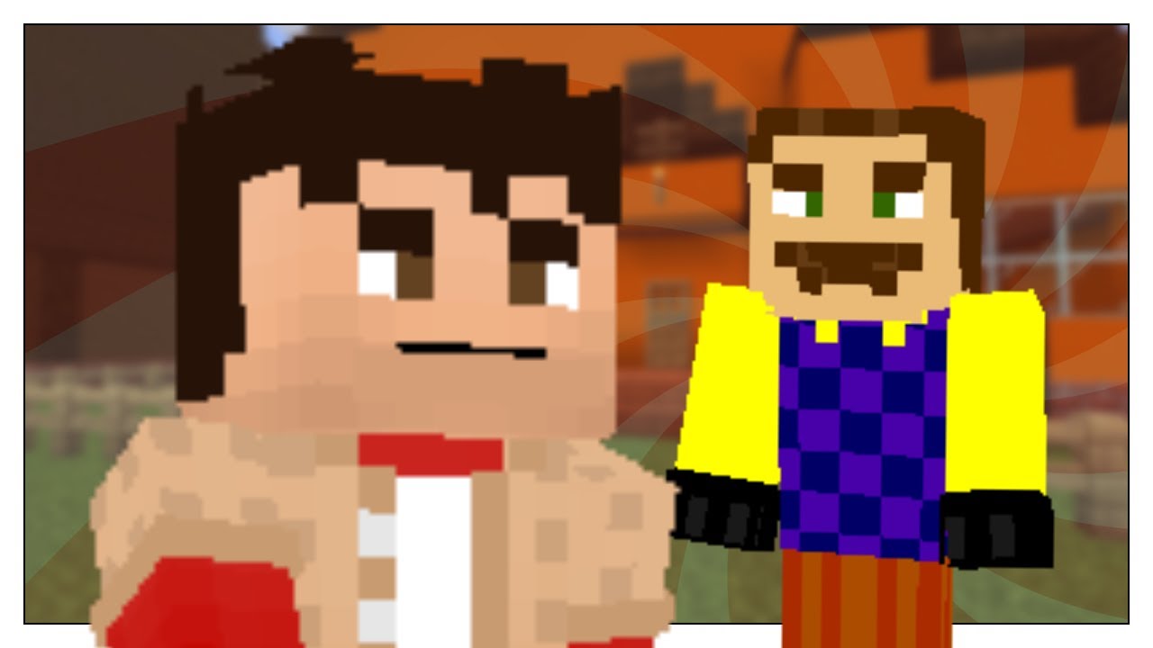 Hello neighbor gameplay Minecraft short series: 1