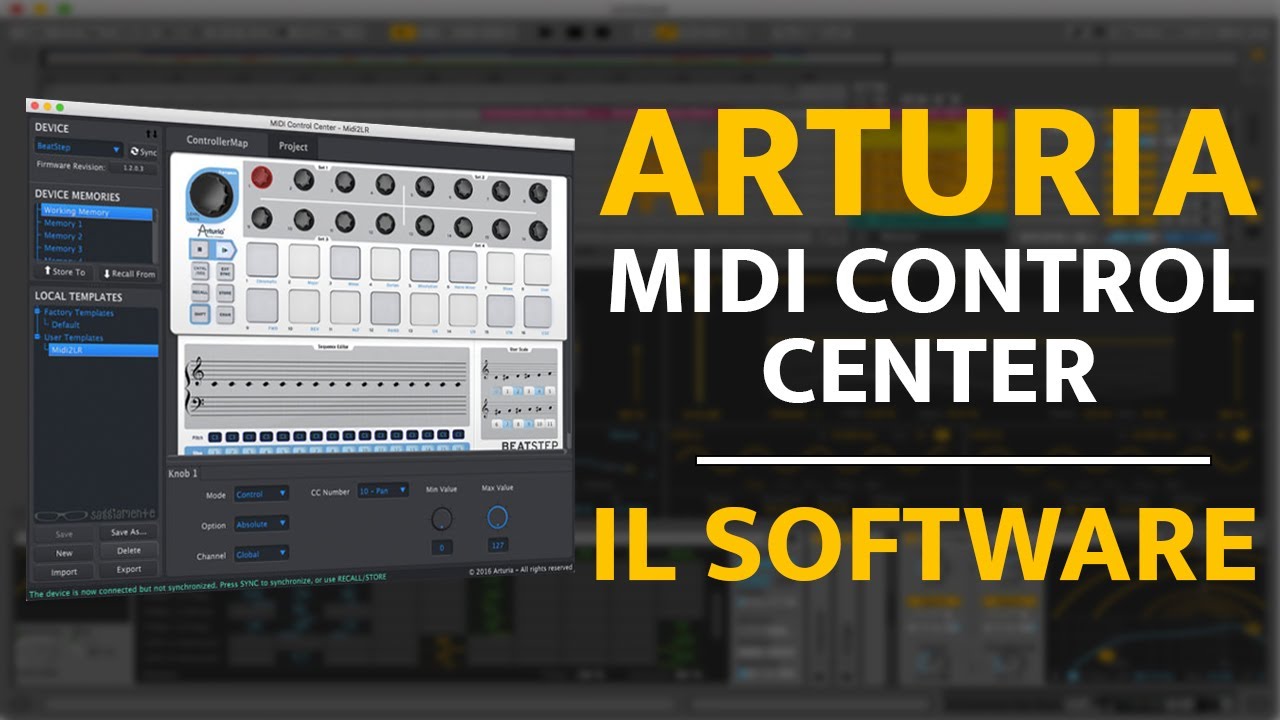 Come configurare ARTURIA MIDI CONTROL CENTER (how to use)