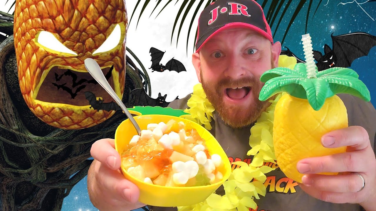HALLOWEEN in HAWAII with TROPICAL FRUIT SALAD !! HALLOWAIIAN SATURDAY NIGHT SNACK AND A MOVIE