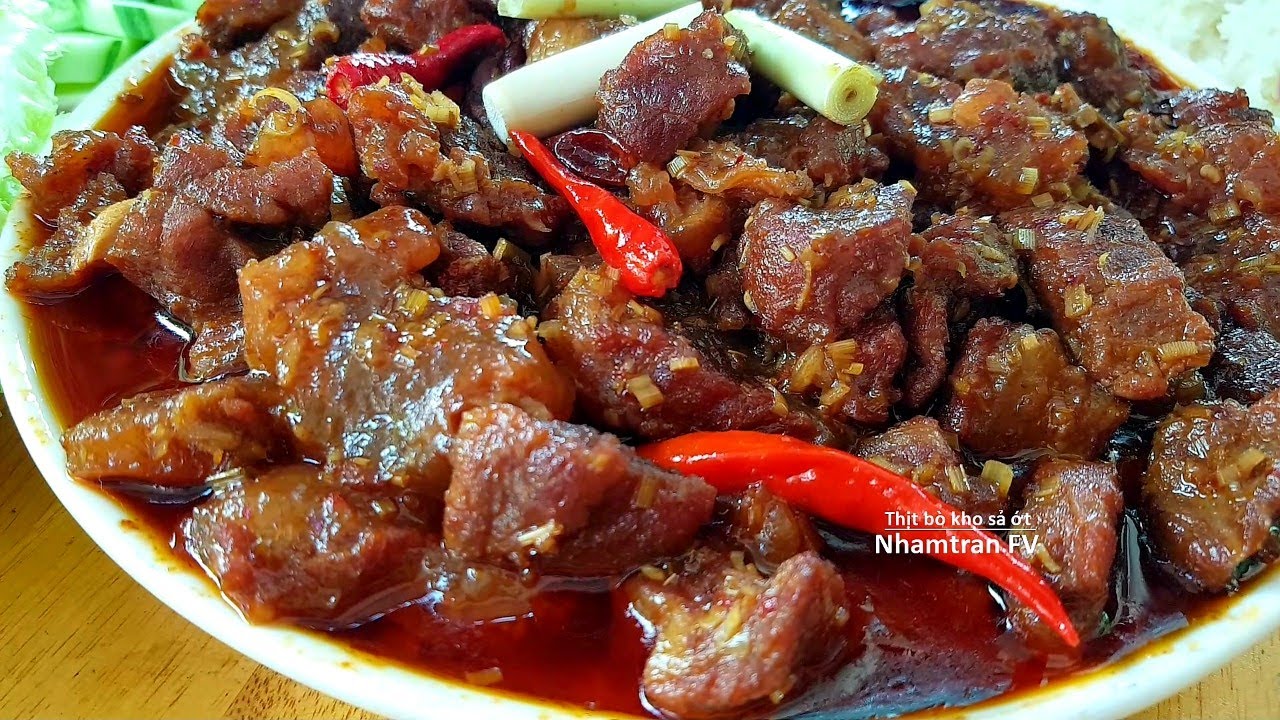 THỊT B&Ograve; KHO SẢ ỚT c&aacute;ch nấu đơn giản hơn v&ocirc; c&ugrave;ng ngon ăn cơm hay lai rai đều hợp |Nhamtran FV