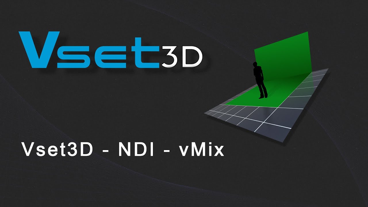 Vset3D Virtual set and vMix | NDI Tutorial (English)