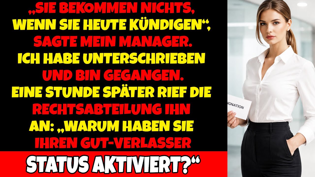 Sie sagte „Ja“ zur Kündigung – eine Stunde später stand der Manager vor dem Abgrund