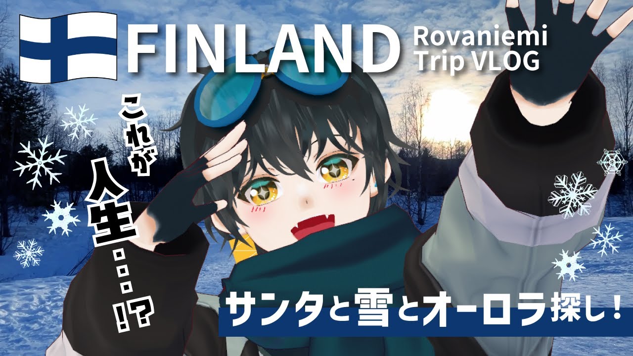 【VLOG】サンタの国フィンランドで雪を駆けまわりオーロラを探し人生を理解した【ロヴァニエミ】
