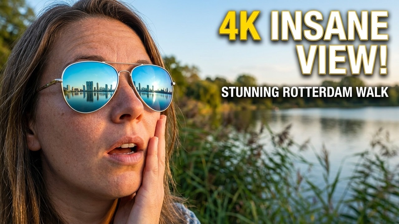 Gorgeous Rotterdam Kralingen Walk | Stunning Lakeside & Skyline Views in 4K!