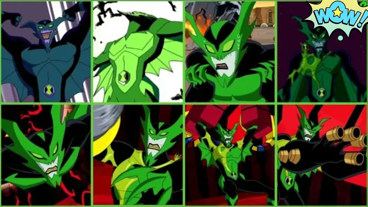 BEN 10 EVERY WHAMPIRE TRANSFORMATION | ULTIMATE ALIEN | ALIEN FORCE | OMNIVERSE (NEW)