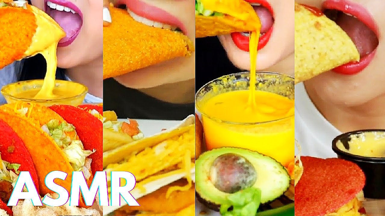ASMR EATING TACOS MUKBANG COMPILATION