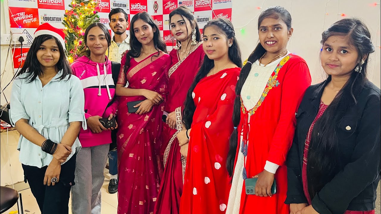 Christmas celebration in india 🇮🇳 at Agra / American institute rambagh #christmas #dance #santali 
