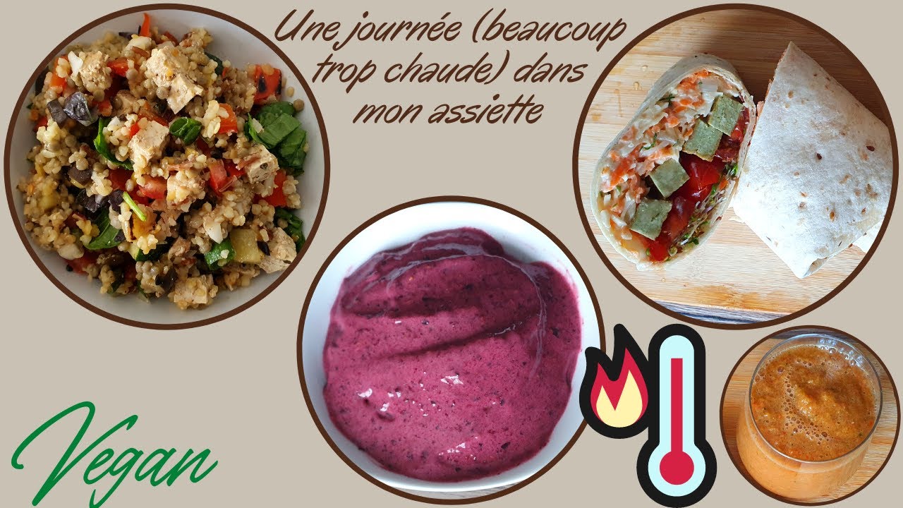 Une journée (bien trop chaude) dans mon assiette | Vegan  #36