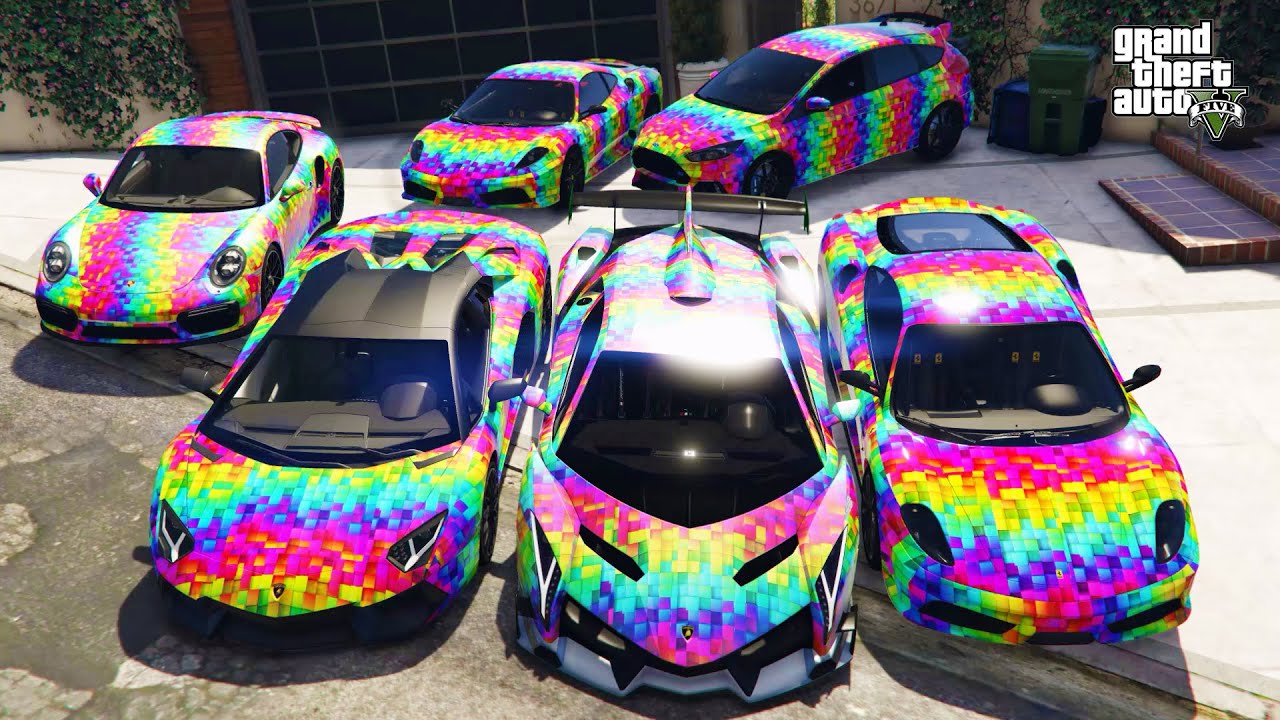 GTA 5 - Stealing Magnificent Supercars with Franklin! | (Real Life Cars) #33