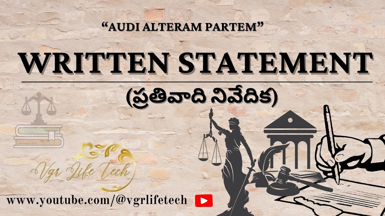 What is a WRITTEN STATEMENT ?
