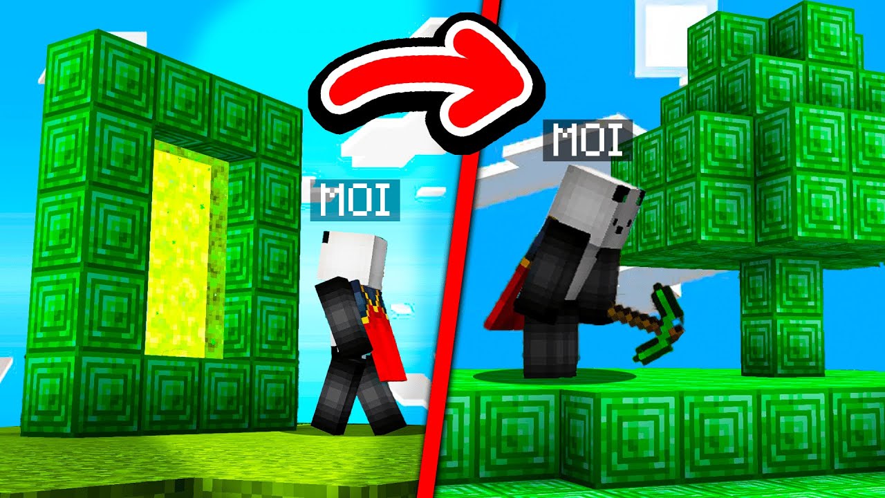 Je dois finir Minecraft mais avec des DIMENSIONS CHEATES