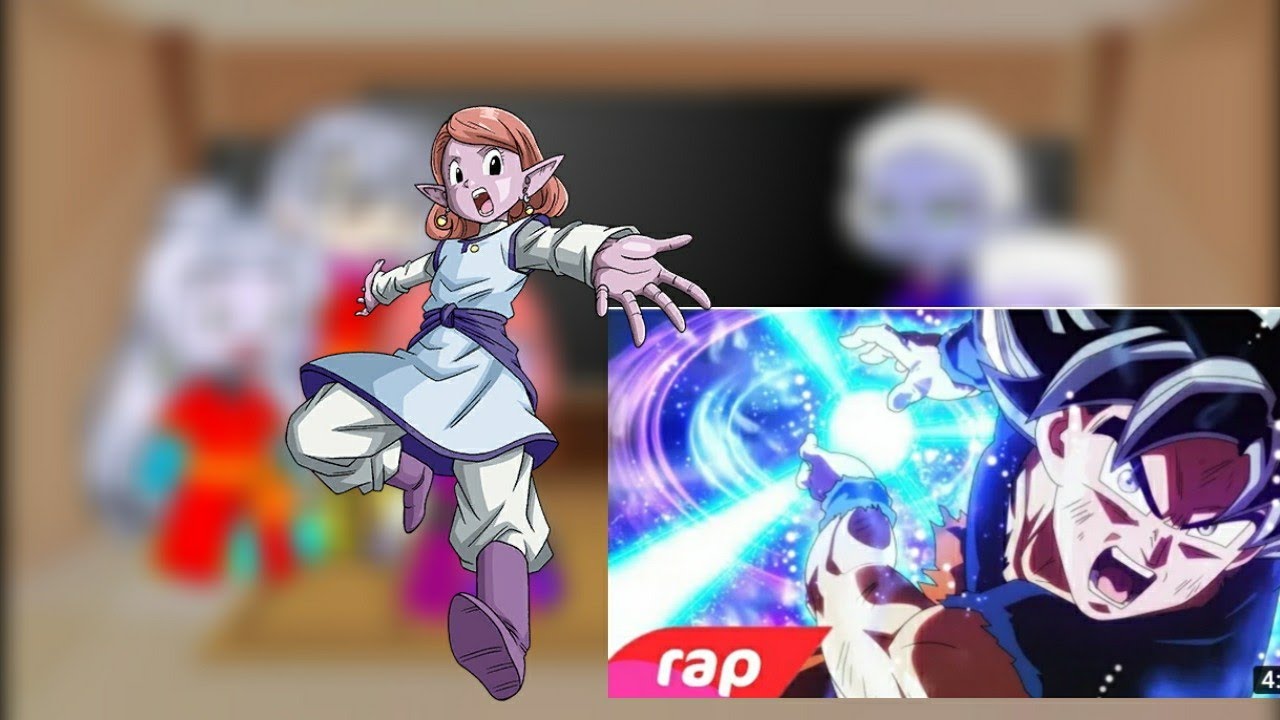 sala dos Senhores Kaioh react rap do goku ( dragon ball supe)r  Deus super saiyajin gacha Club