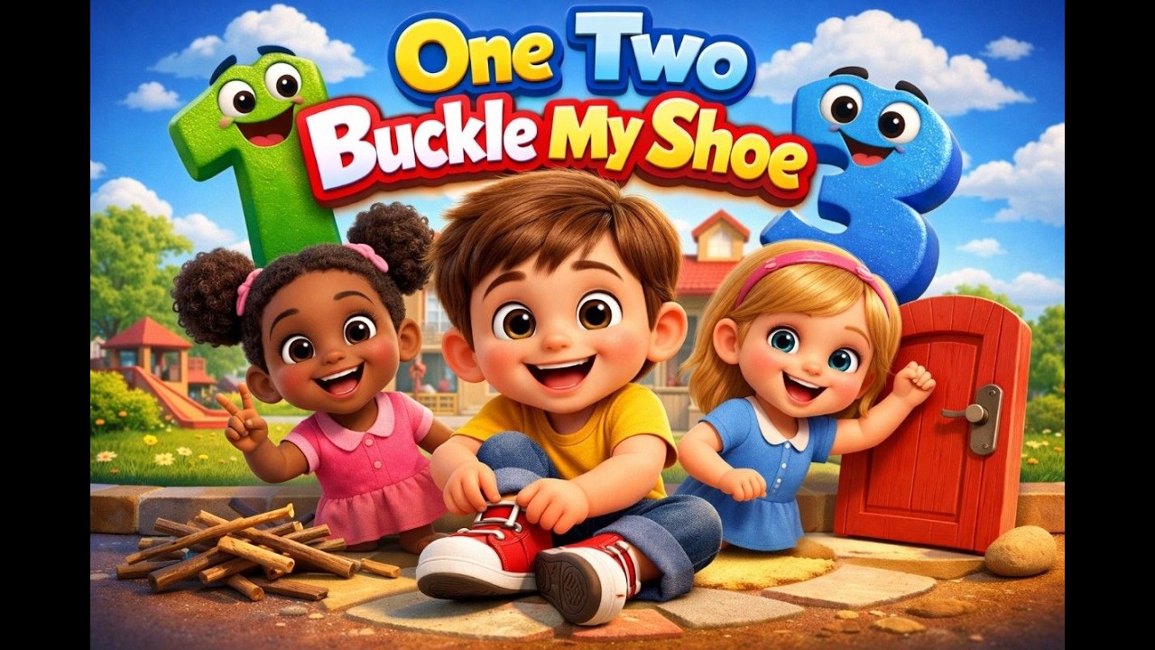 One Two Buckle My Shoe | Nursery Rhyme | Counting Numbers | Kids song | Lyrics | Chitti Rhymes