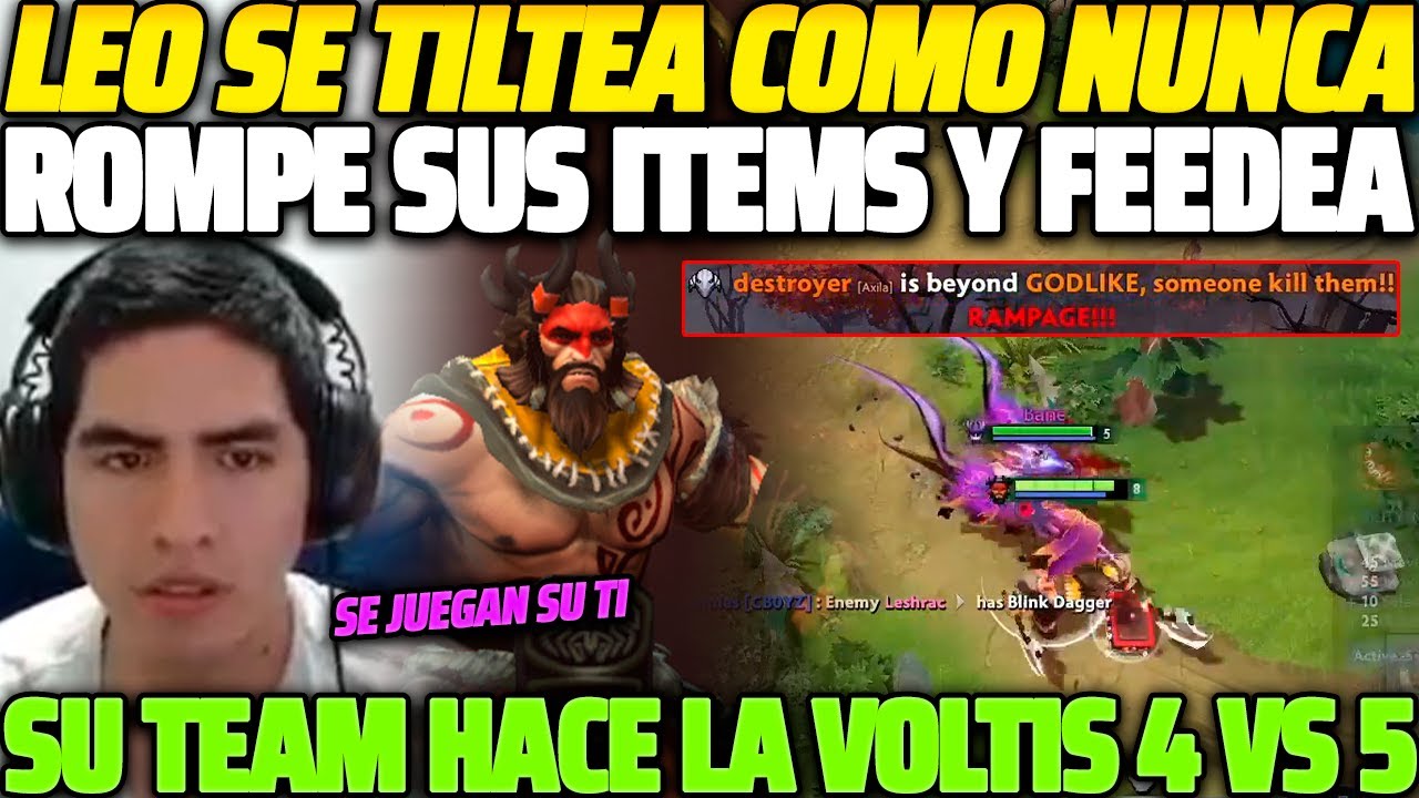 😲 НЕВЕРОЯТНО 😲 LEOSTYLE ТИЛТИТ И ФИДИТ, ЕГО КОМАНДА ИГРАЕТ ЗА СВОЙ TI И ДЕЛАЕТ VOLTIS 4 НА 5 😱