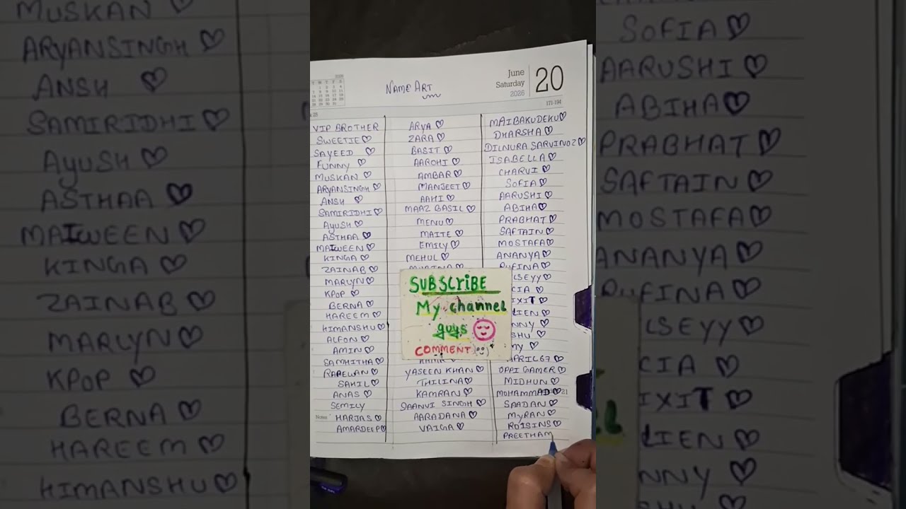 Name Art written style ✨️