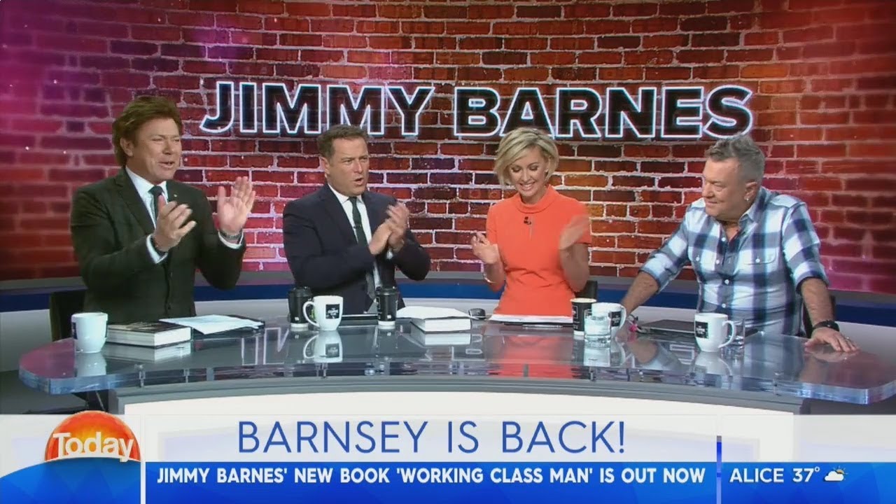 Aussie Rock legend Jimmy Barnes turned author - Karl Stefanovic