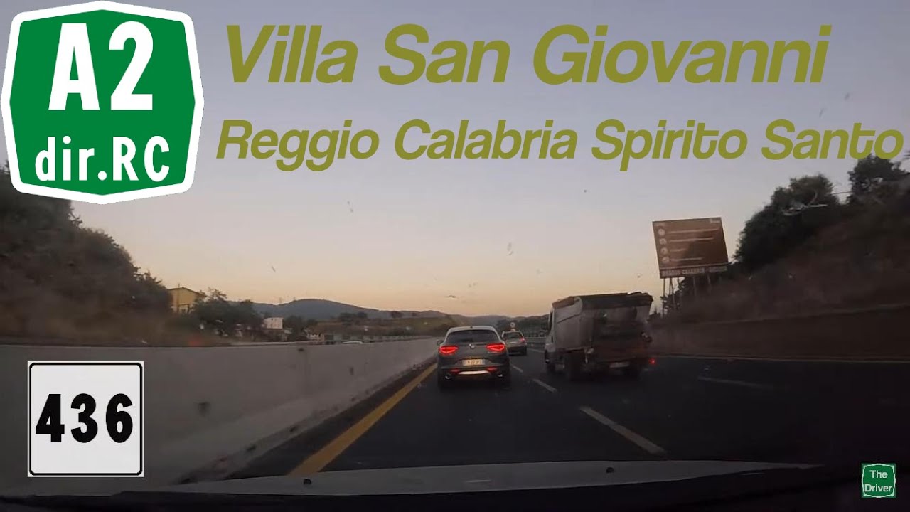 [FINE SERIE] I - Autostrada A2dir e RA4 - Tratto Villa San Giovanni-Reggio Calabria Spirito Santo