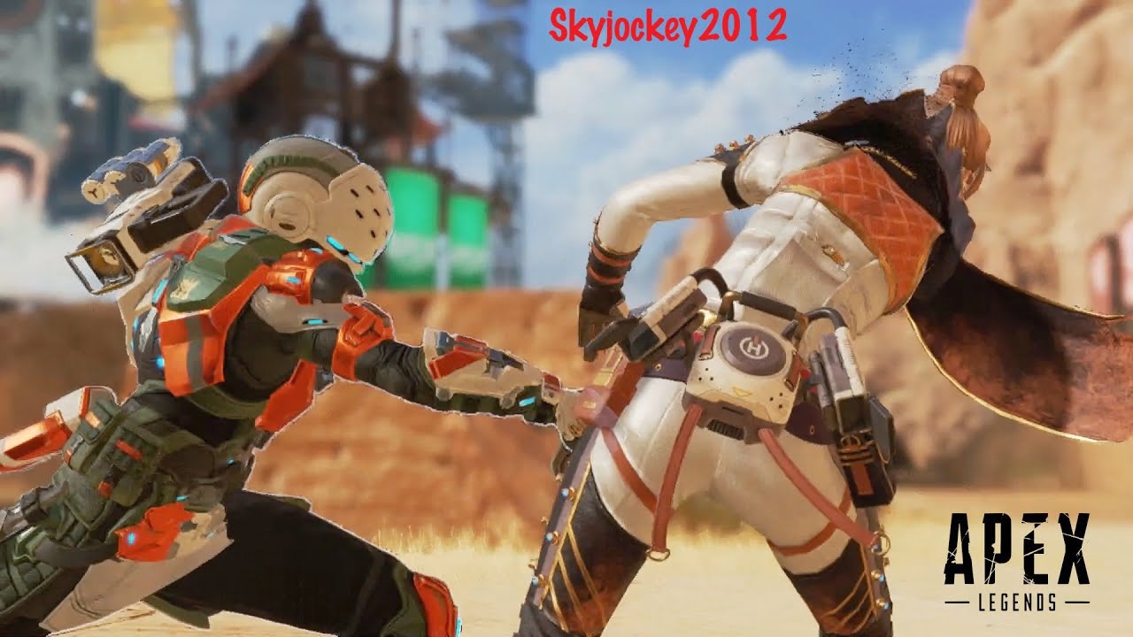 Apex legends all finishers on Wraith (Sun bleached) (request)