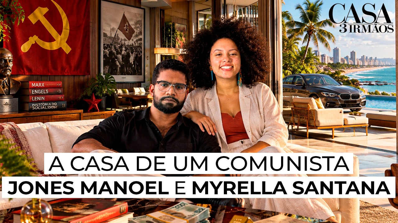 Conhecendo a casa de um COMUNISTA | Jones Manoel e Myrella Santana
