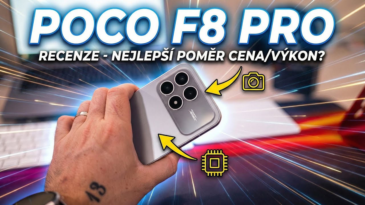 POCO F8 PRO: Na hry super, na video raději ne 🤔. (Recenze)