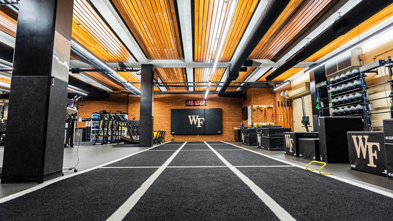 Inside the WAKE FOREST BASEBALL WEIGHT ROOM: 